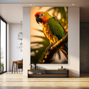 Colourful Parrot Painting